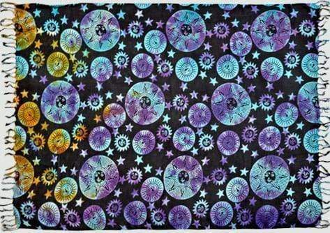 Tapestries Sun and Star - Tie-Dye - Tapestry 006236