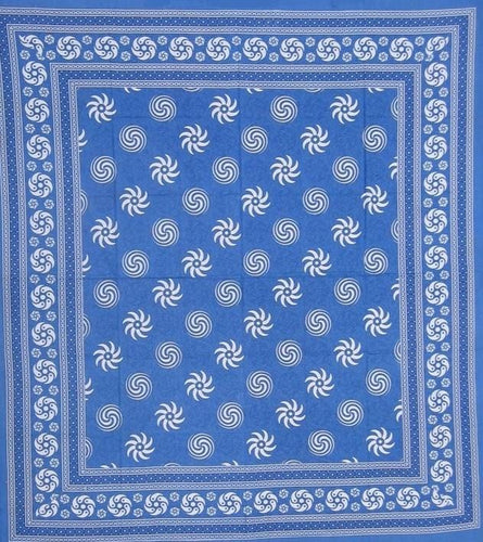 Tapestries Sunflower Spirals - Blue - Tapestry 101360