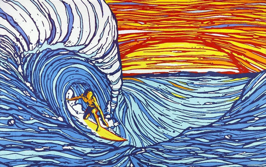 Tapestries Sunset Surfer - Tapestry 011250