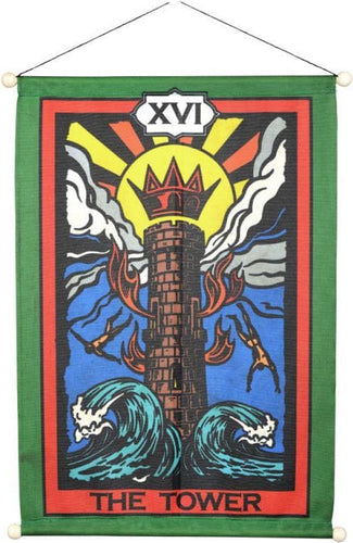 Tapestries The Tower Tarot - Rod Tapestry 100896