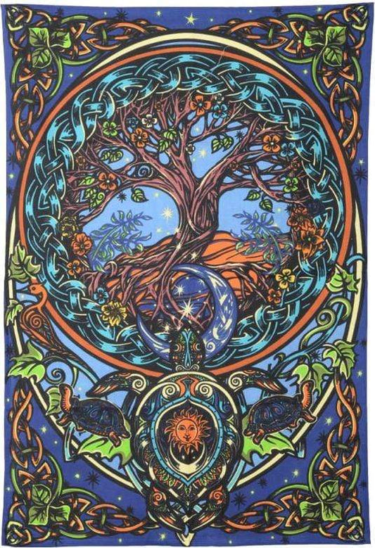 Tapestries Tree of Life Turtle - Tapestry 100864