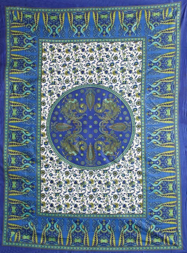 Tapestries Vibrant Peacocks - Blue - Tapestry 101365
